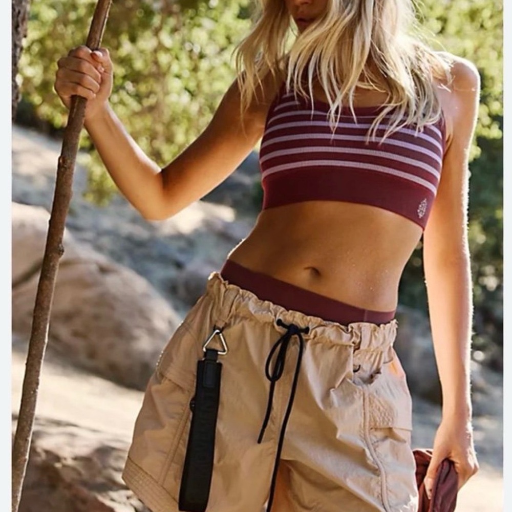 FP Movement by Free People Tan Cargo Shorts